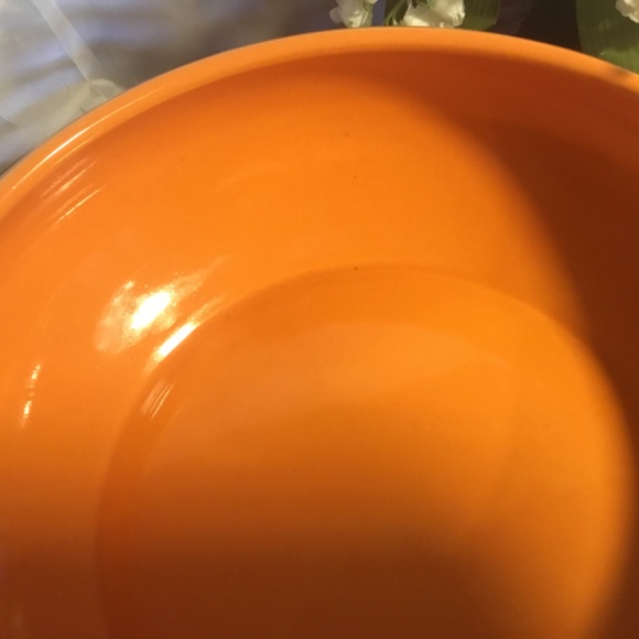 Gorgeous Vintage Studio Nova Large Orange Bowl Made In Portugal - Picture 3 of 6